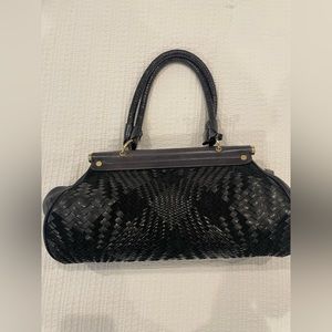 Cole Haan black tweed bag